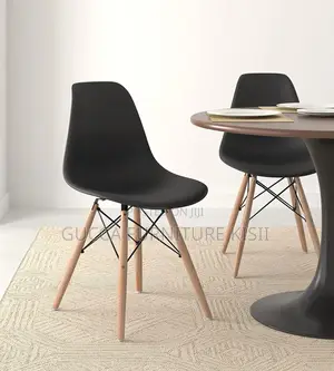 Black Ergonomic Plastic Eifel Style Eames Chair