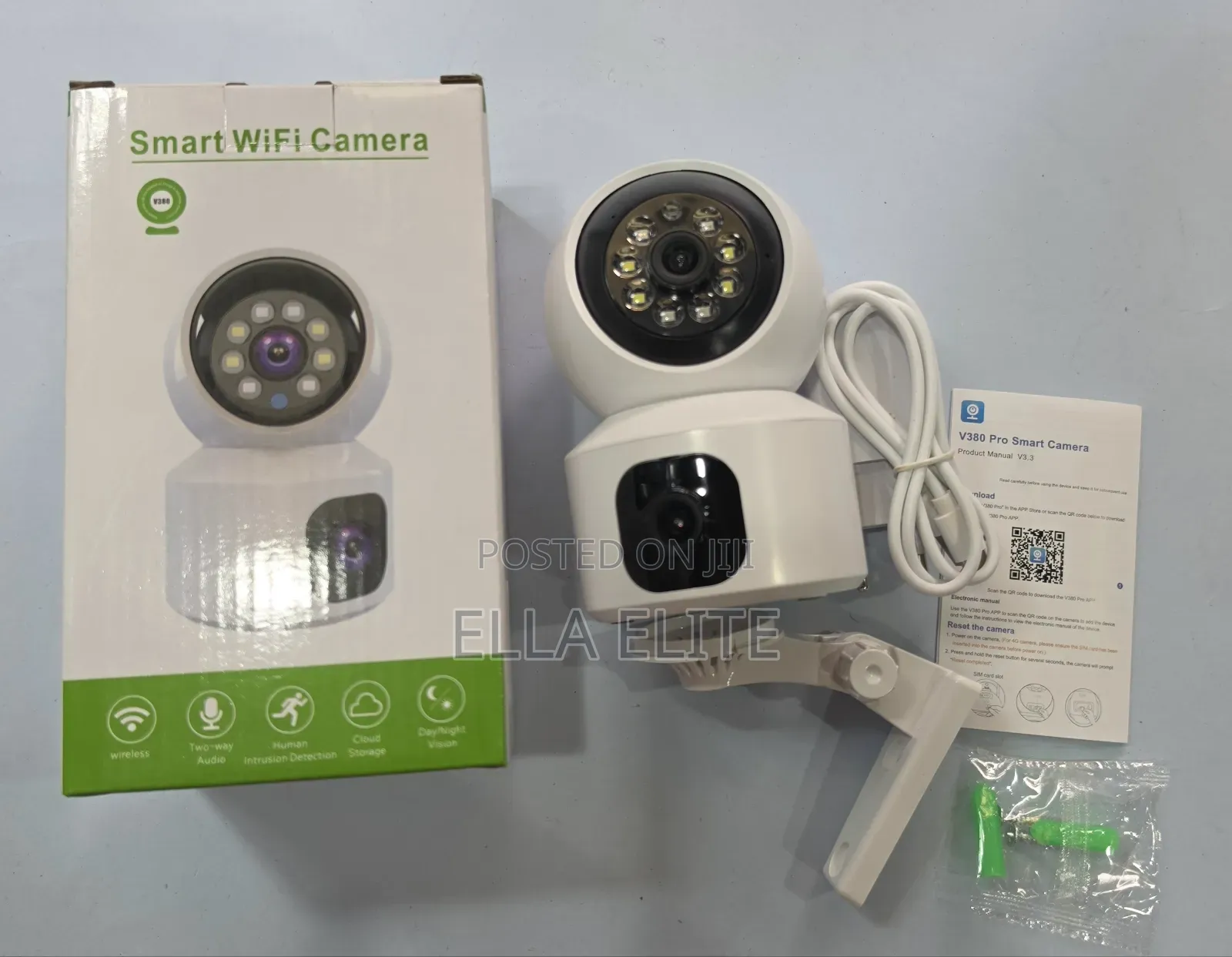 SQ001 2 Lens V380 Pro Indoor Wifi Camera