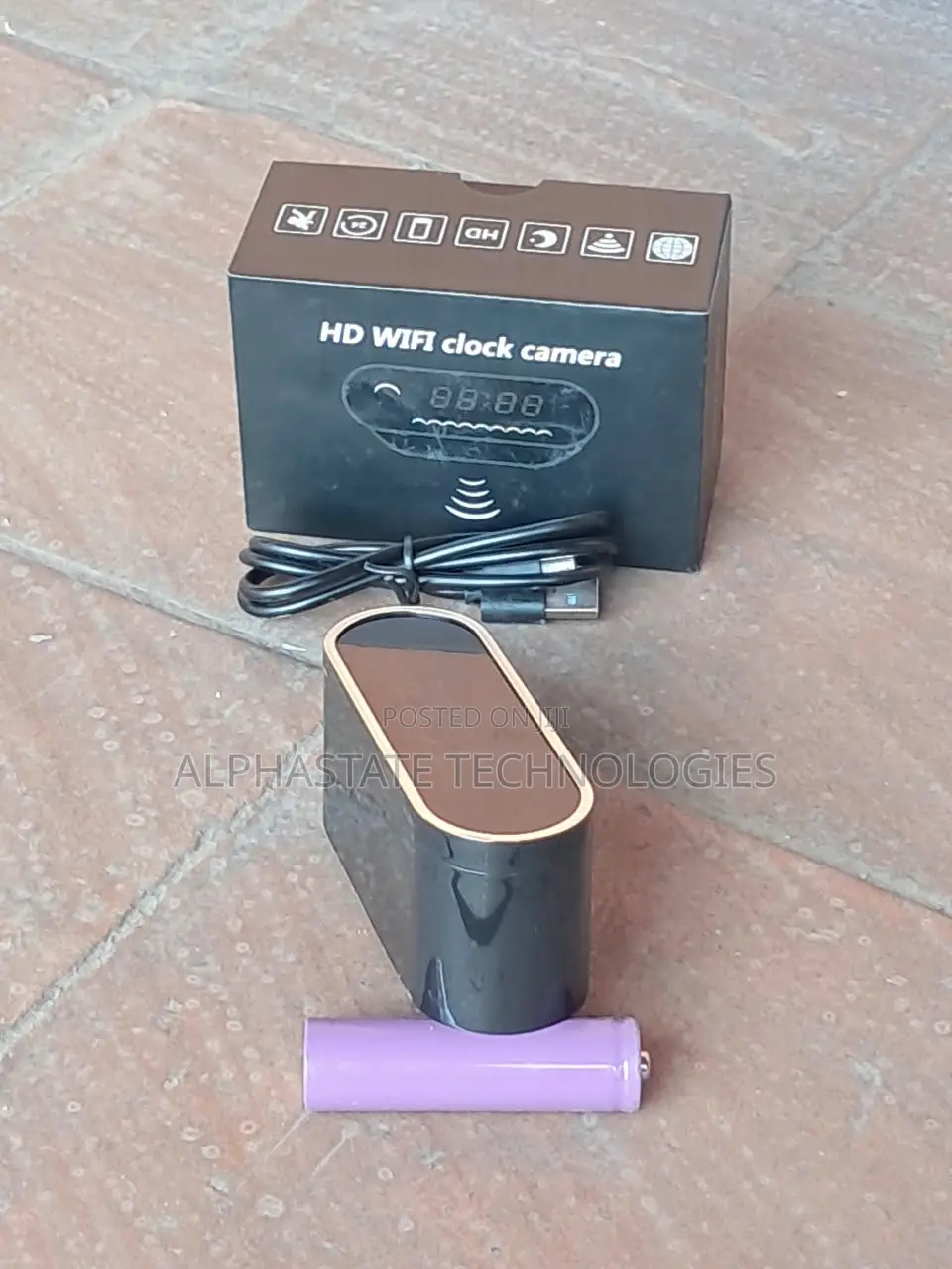 HD WiFi Digital Clock Camera With Hidden Security Camera