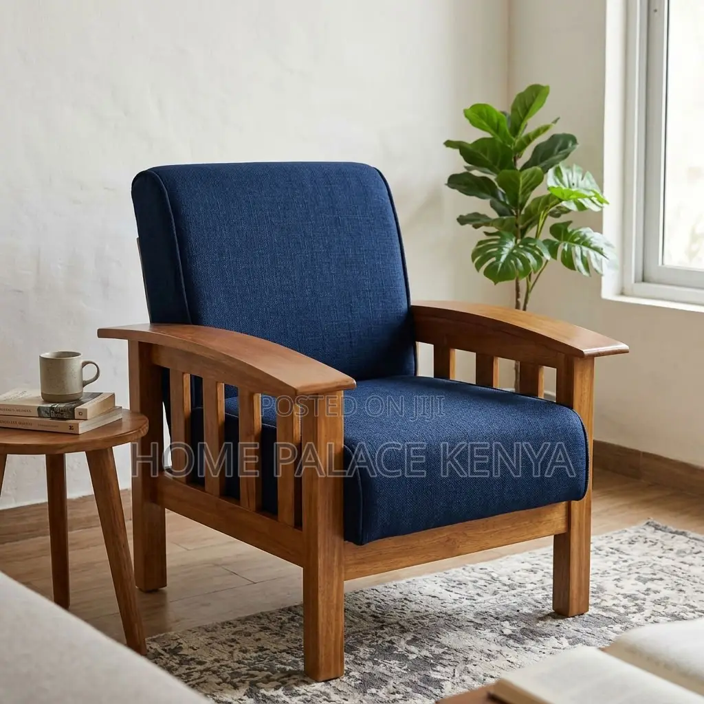 Home Couch; Mahogany Single Accent Couch