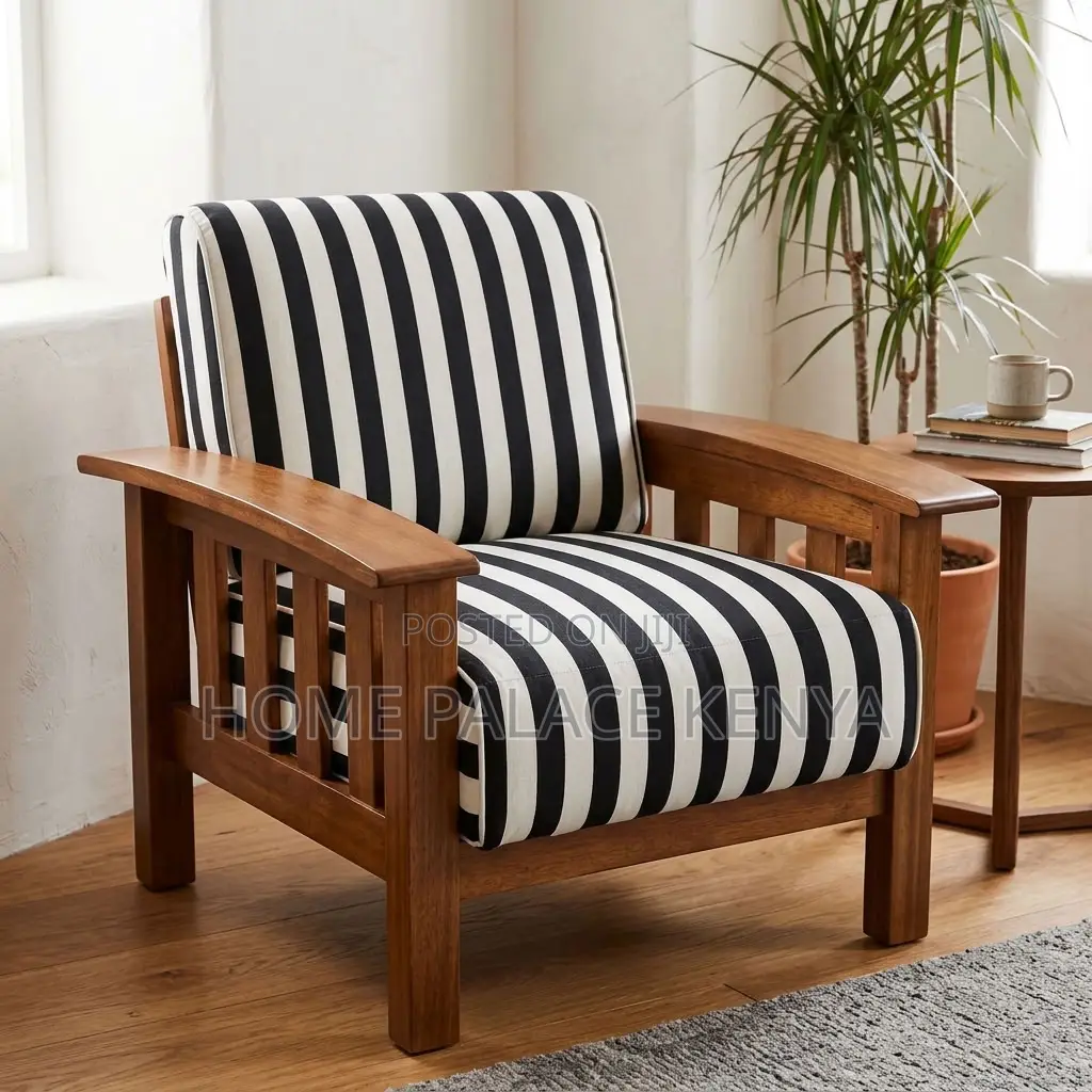 Home Couch; Mahogany Single Accent Couch