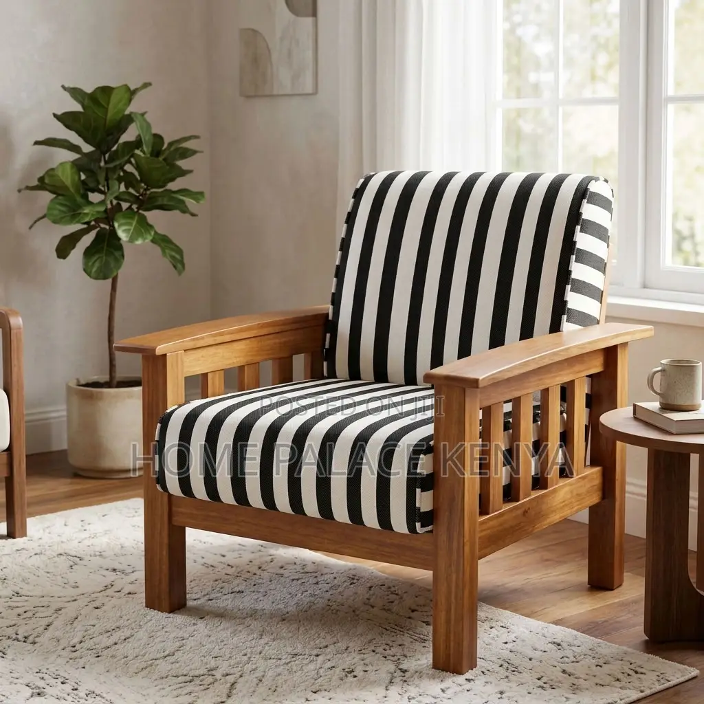 Home Couch; Mahogany Single Accent Couch