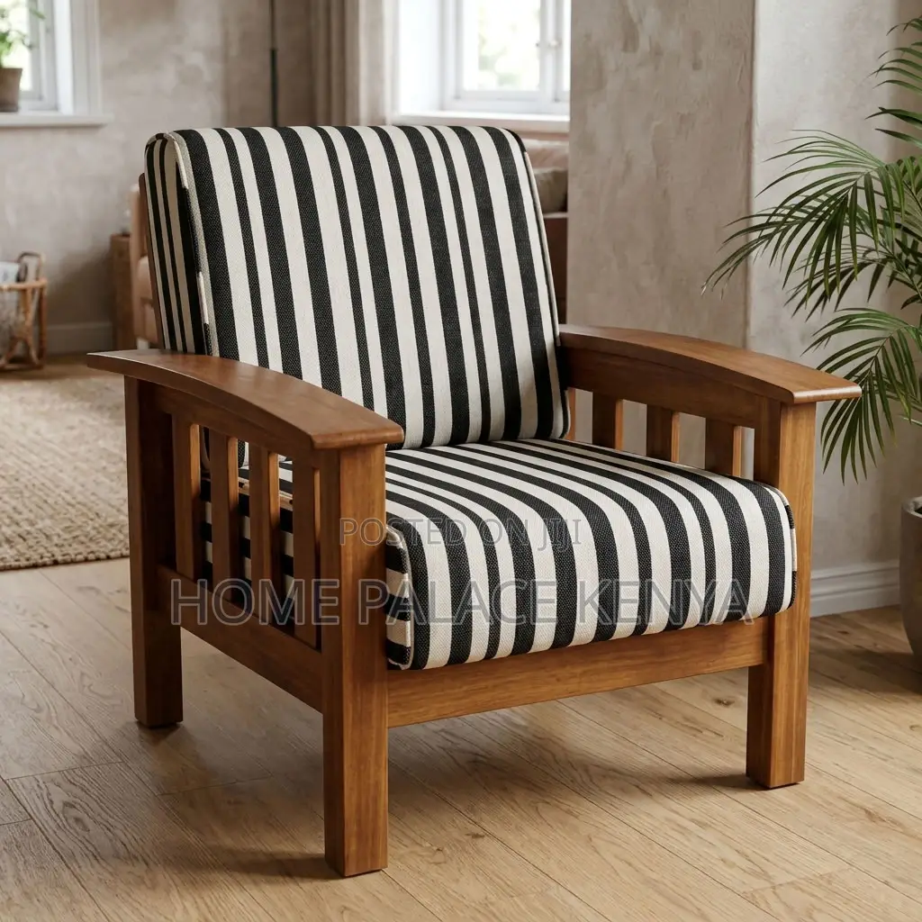 Home Couch; Mahogany Single Accent Couch