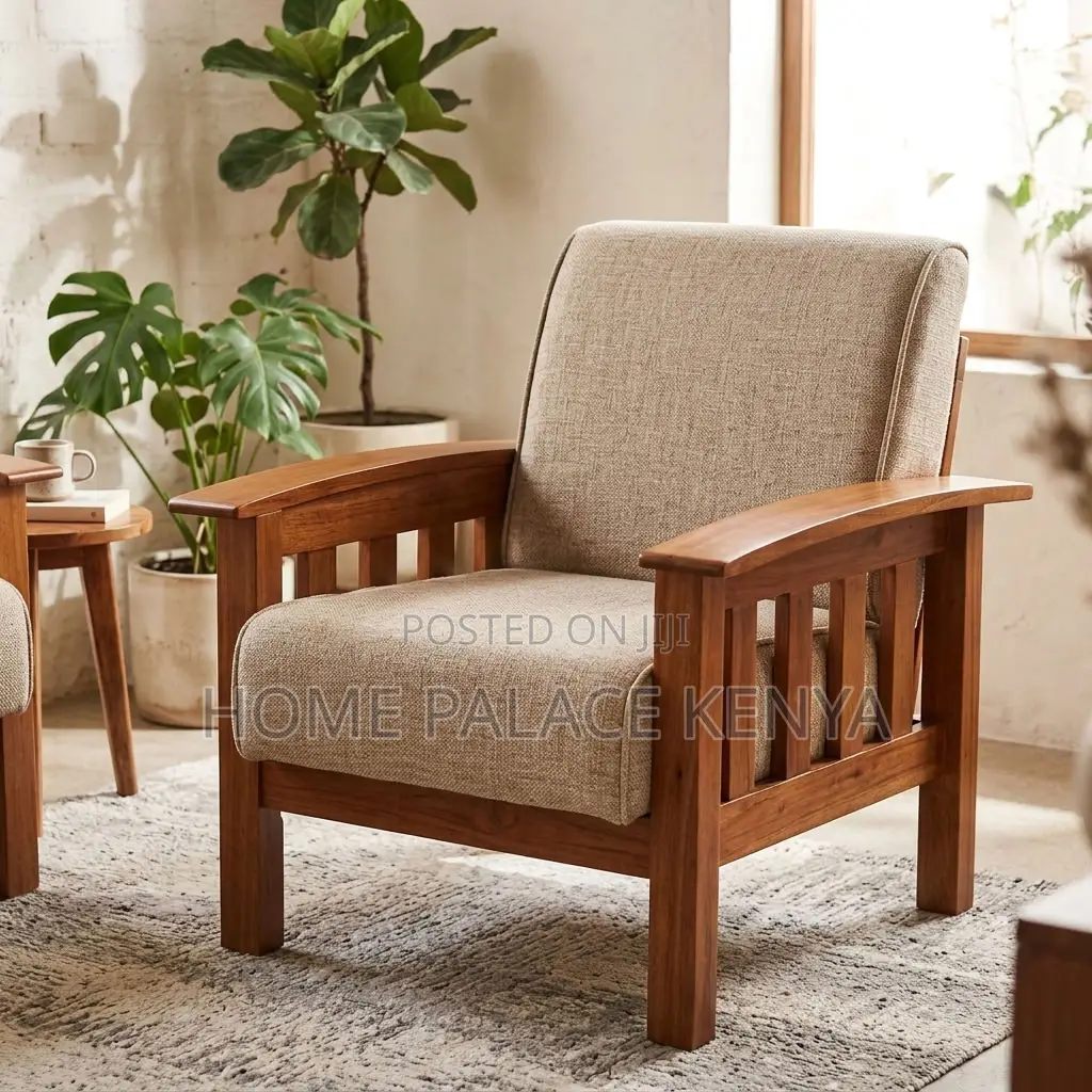Home Couch; Mahogany Single Accent Couch