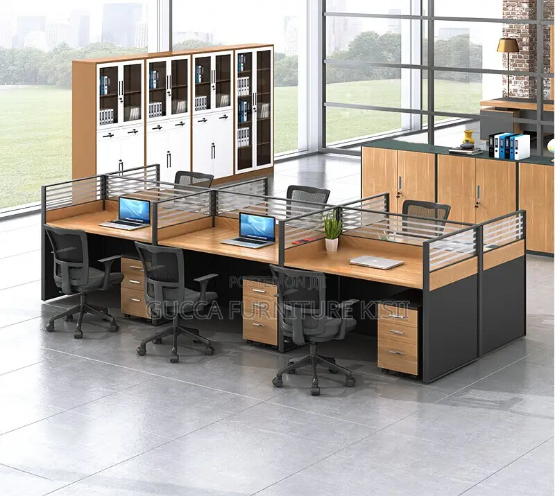 06 Seater Modular Collaborative Office Workstation