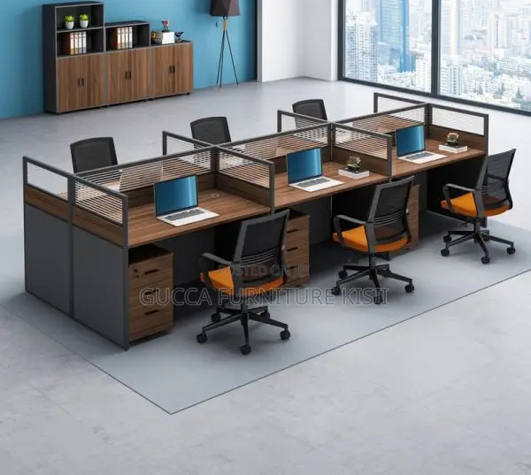 06 Seater Modular Collaborative Office Workstation
