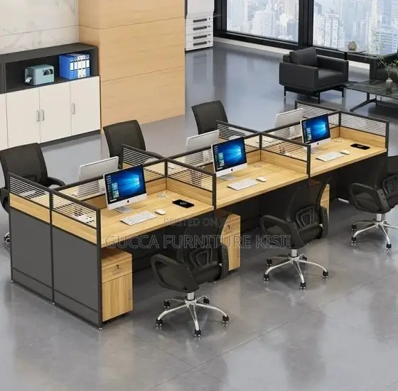 06 Seater Modular Collaborative Office Workstation