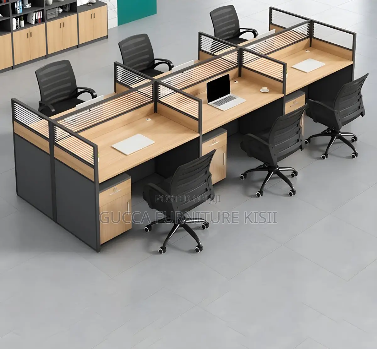 06 Seater Modular Collaborative Office Workstation