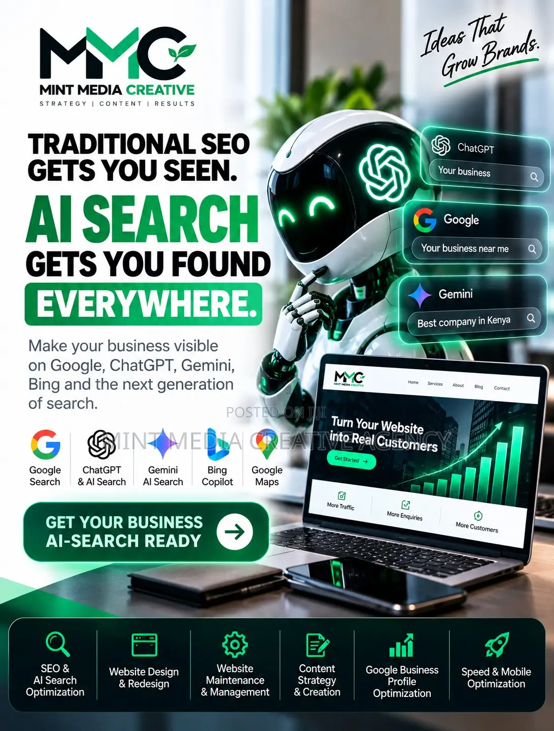 Website SEO, Google Ranking & AI Search Visibility Kenya