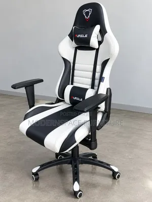 Gaming Chairs: Black and White Gaming Chair