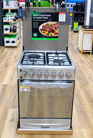 Syinix 60×60 Cm 3+1 Standing Cooker With Electric Oven (Model Q60GC5