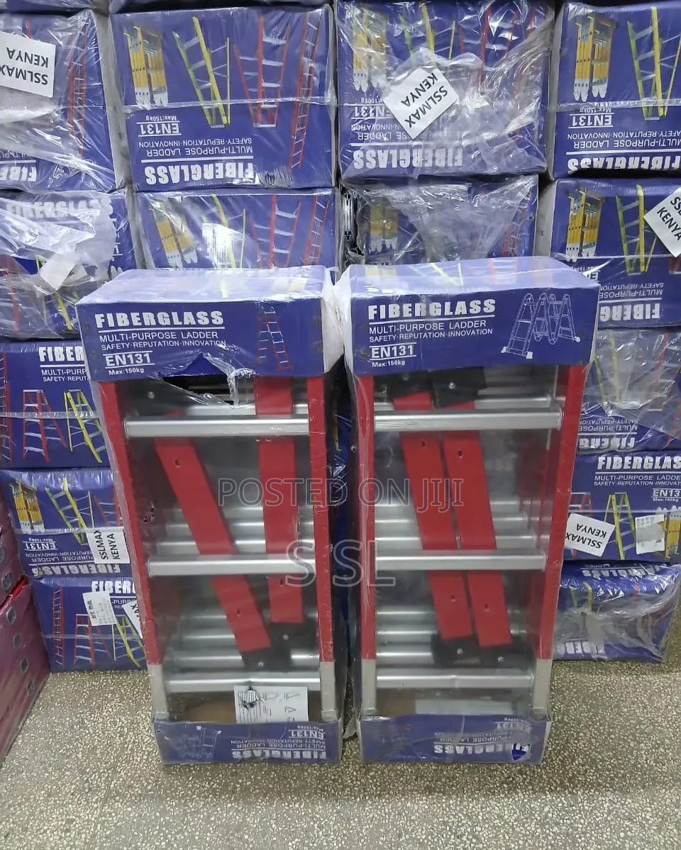 Fiberglass Multi-Purpose Ladder 4x3 | Durable & Versatile