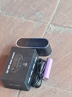 Digital LED Clock With Built-in WiFi Security Camera