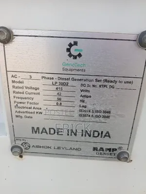 Diesel 3 Phase Genarator 30kva