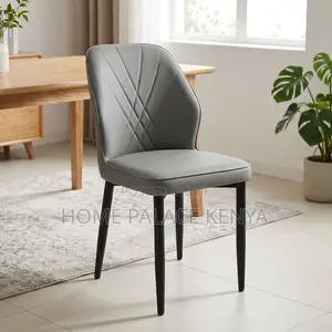 Dining Chair; Leather Padded Armless Dining Chair