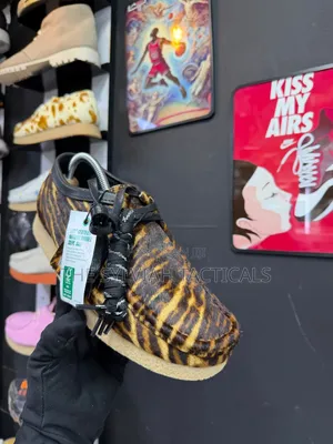 Clarks Originals Wallabee in a Tiger Print or Tortoiseshell Animal