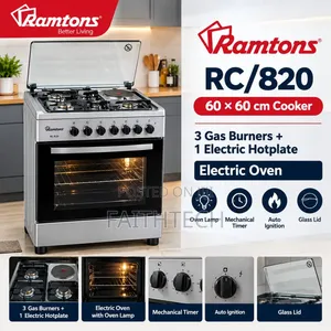 Ramtons RC/820 (3G+1E 60×60 Silver Cooker),