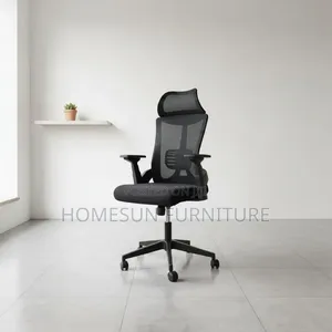 Office Chair – Black Mesh With Adjustable Lumbar Support