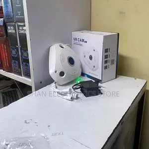 Compact Fisheye WiFi Camera With Full Room Viewing Angle