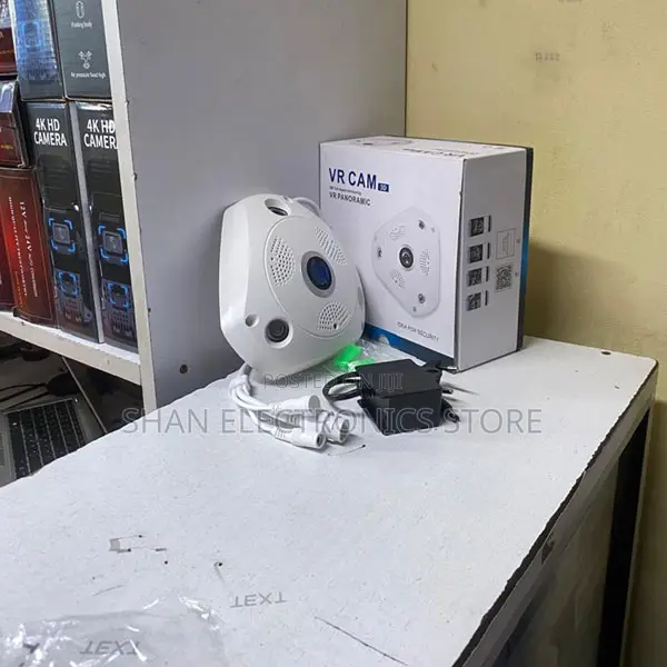 Compact Fisheye WiFi Camera With Full Room Viewing Angle