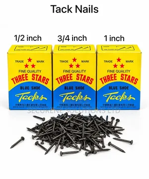 Three Stars Blue Shoe Tack Nails Sizes 1/2", 3/4", 1 Inch