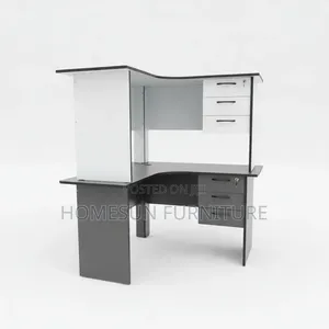 Office Desk – Modern L-Shaped Workstation With Drawers
