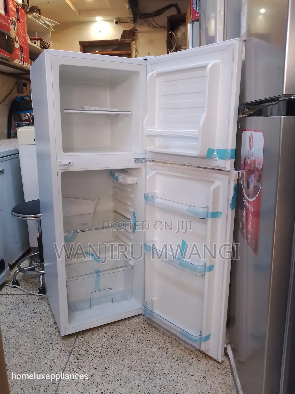Clean 128litres Double Door Fridge