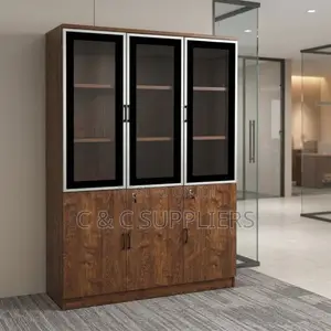 Modern 3-Swing Door Cabinet.