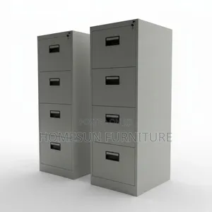 Office Cabinet – Silver Steel Filing Cabinet With Lockable Drawers