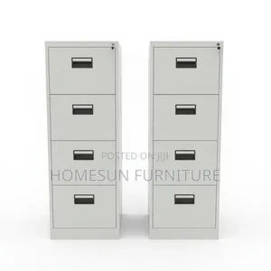 Office Cabinet – Silver Steel Filing Cabinet With Lockable Drawers