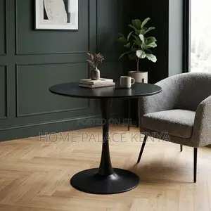 Outdoor Table; Round Marble Top Conversation Table
