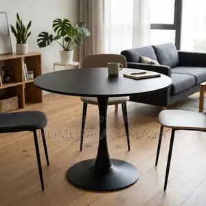 Outdoor Table; Round Marble Top Conversation Table