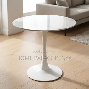 Outdoor Table; Round Marble Top Conversation Table