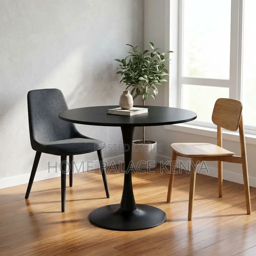 Outdoor Table; Round Marble Top Conversation Table