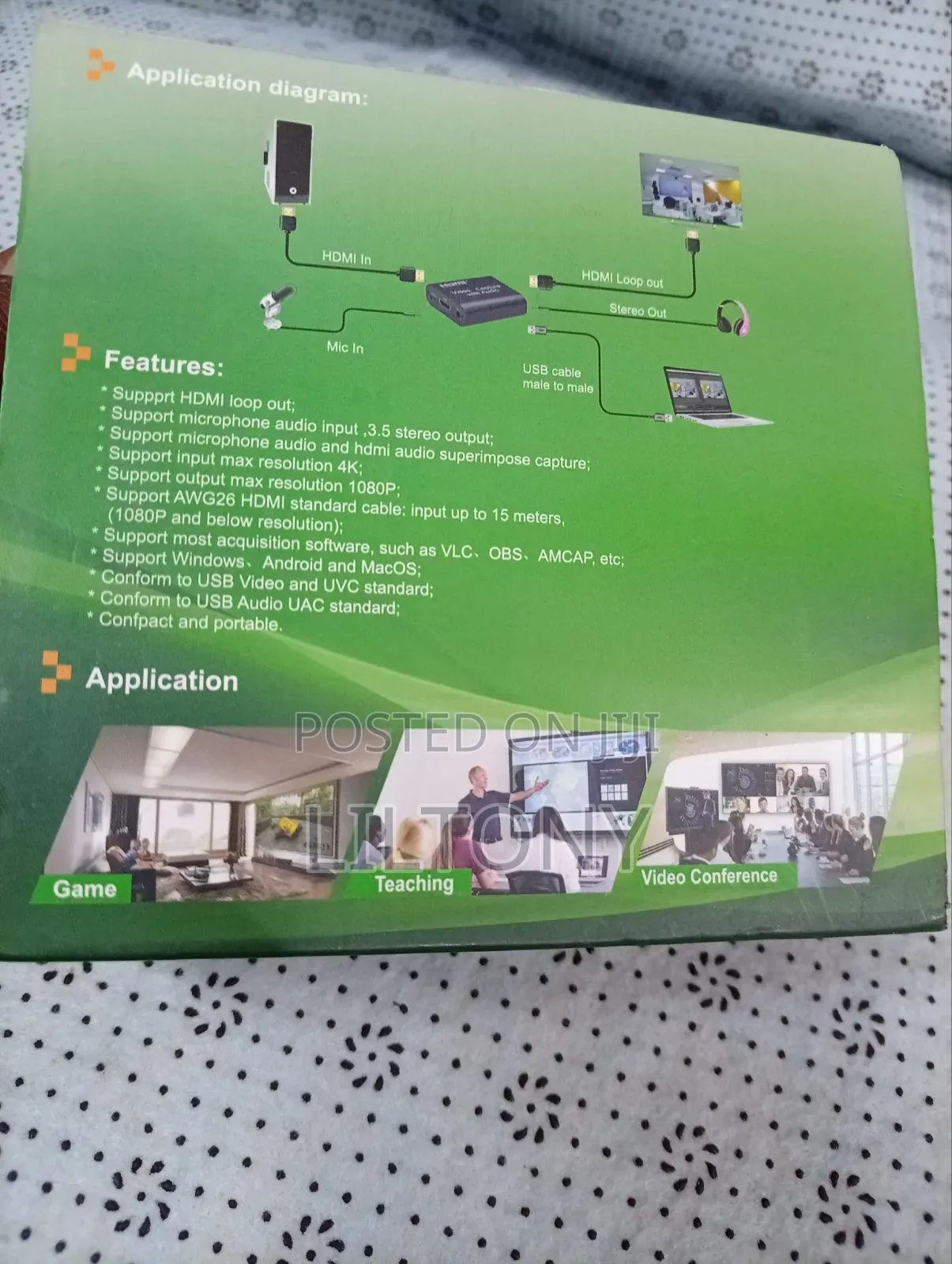 HDMI Video Capture Card With Audio