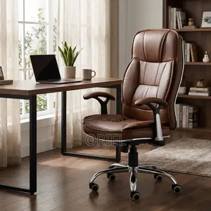 Brown Executive Leather Office Chair – Classic Corporate Seating