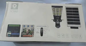 V380 4g Tripple Lens Solar Streetlight + Camera
