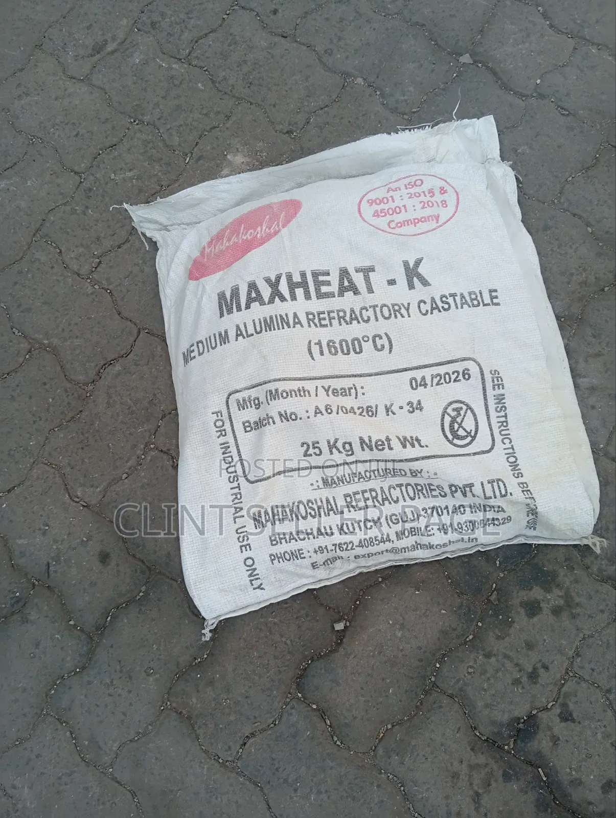 Maxheat-K Refractory Castable Cement