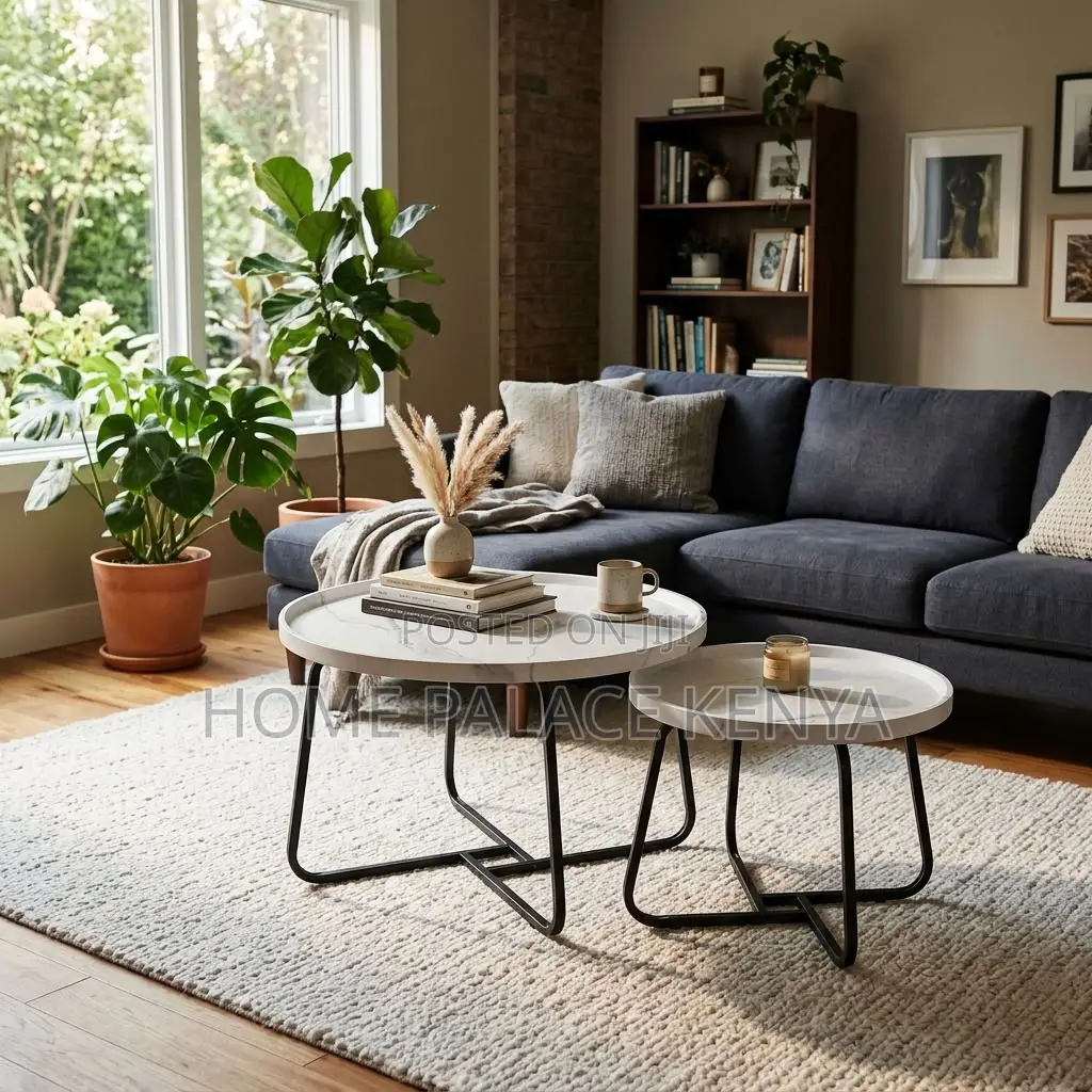 Home Coffee Table; MDF Nesting Table Set