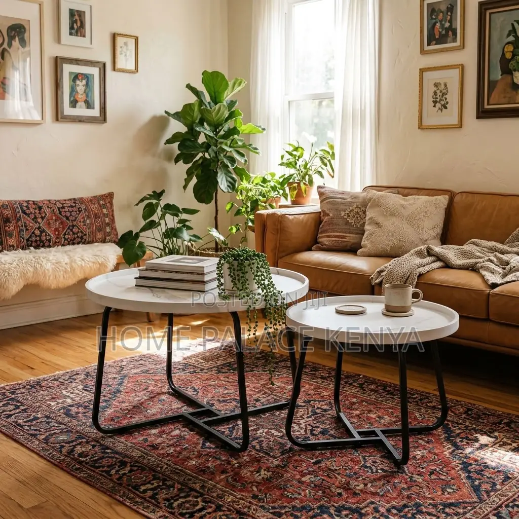 Home Coffee Table; MDF Nesting Table Set