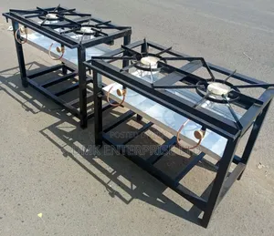 Heavy-Duty Commercial Two-Burner Gas Cooker