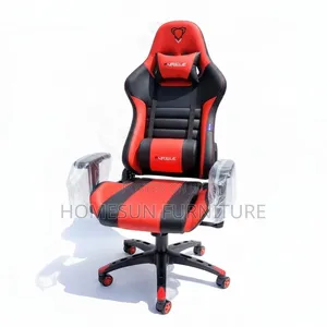Gaming Chair – Red and Black Racing Style With Cushions