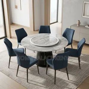 Home Kitchen Set; Marble Turn Table Dining Set