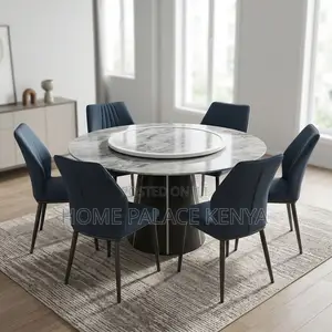 Home Kitchen Set; Marble Turn Table Dining Set