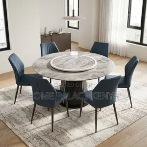Home Kitchen Set; Marble Turn Table Dining Set