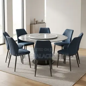 Home Kitchen Set; Marble Turn Table Dining Set