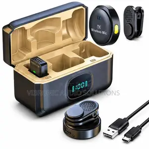 Q8 Dual Wireless Microphone for Camera Laptop & Smartphones, 2.4G Mini
