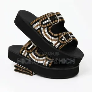 Unisex Leather Sandals –Beaded