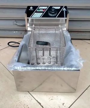 Single Electric Stainless Steel Deep Fryer.