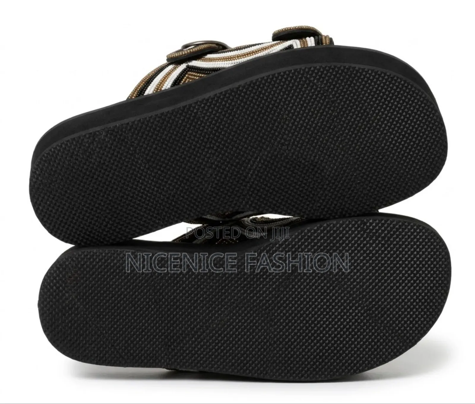 Unisex Leather Sandals –Beaded